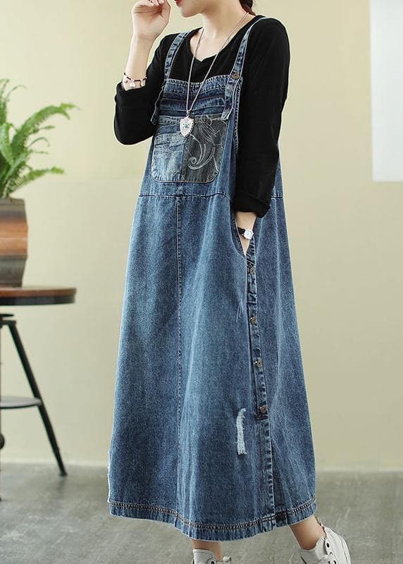 Colette - Denimblå tunikakjole