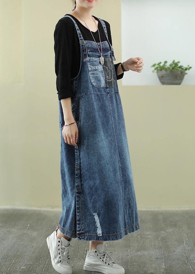 Colette - Denimblå tunikakjole