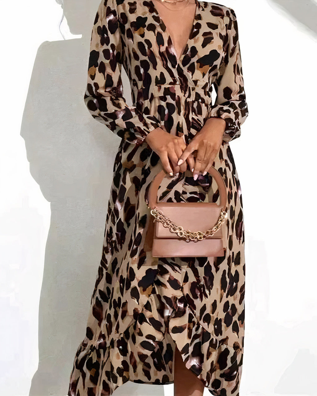 Kjole med leopardprint - Wilda