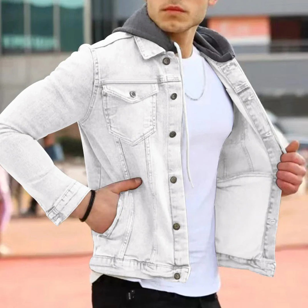 Casual Fit-jakke med hætte til mænd