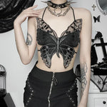 Mirabella - Butterfly Lace Bralette med Spaghetti Remme