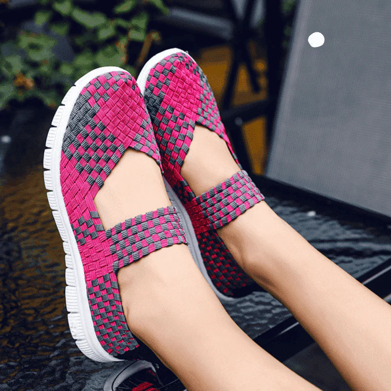 Aurora - Levende vævede slip-on sandaler