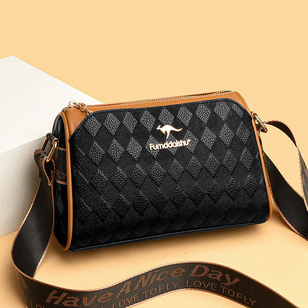 Andersen Crossbody Taske - Med moderigtigt diamantmønster