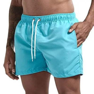 Luca | Badebukser til mænd | Hurtigtørrende badeshorts | Med snøre og lommer