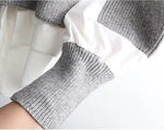 Adair - Strikket sweater med langærmet to-delt overdel