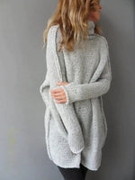 Alexis - Oversized grå sweater