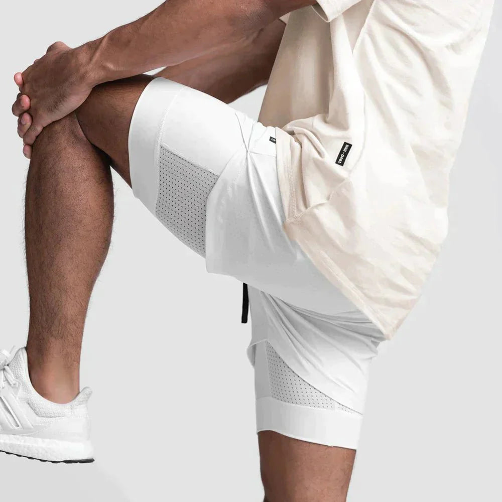 Åndbare fitnessshorts med lommer | Komfortable og elastiske!