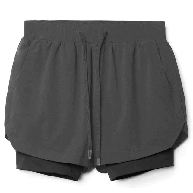 Åndbare fitnessshorts med lommer | Komfortable og elastiske!
