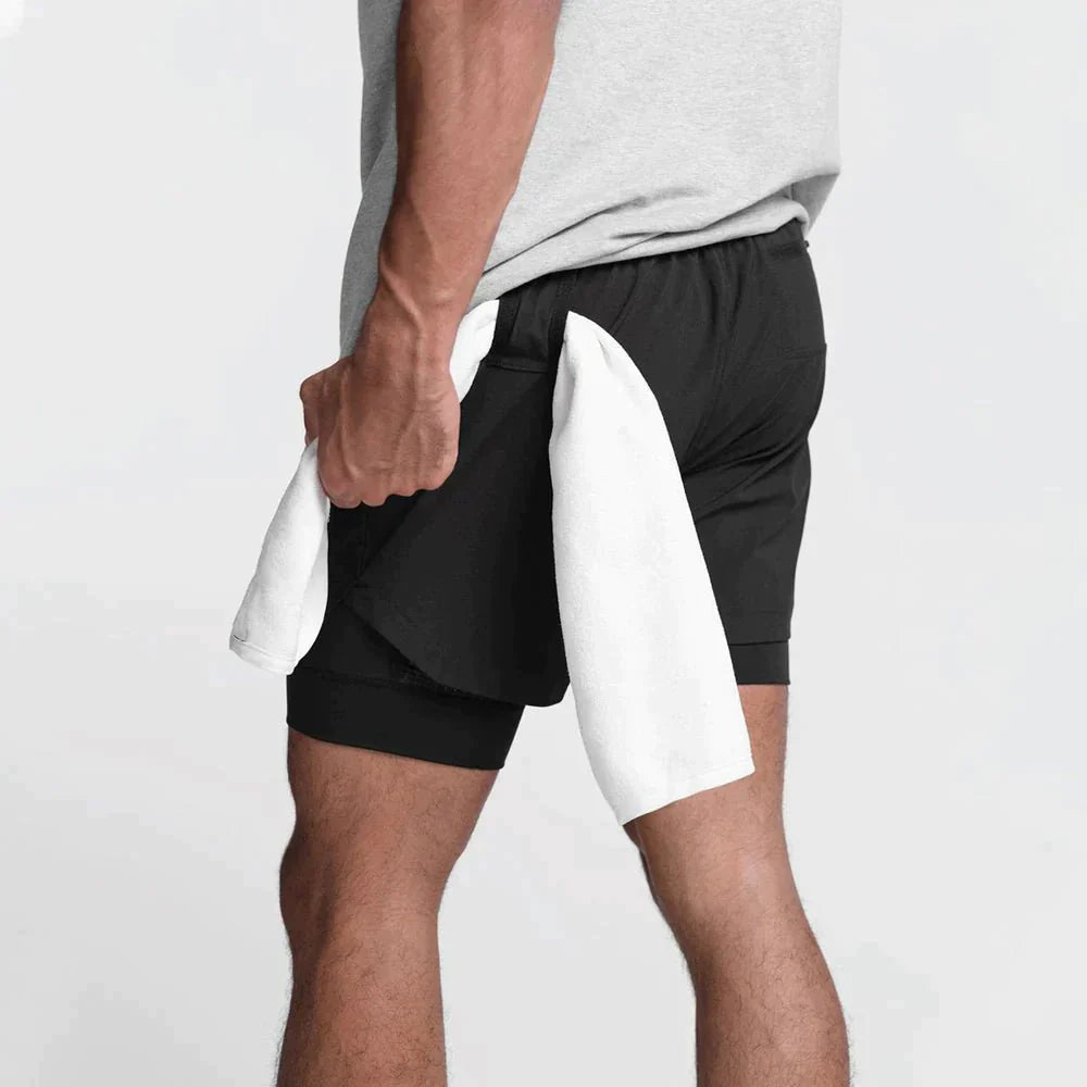 Åndbare fitnessshorts med lommer | Komfortable og elastiske!