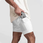 Åndbare fitnessshorts med lommer | Komfortable og elastiske!