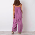 Løs Jumpsuit med Knapper | Let & Komfortabel | Casual Chic