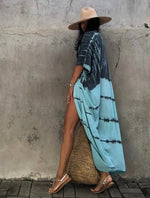 Beach Cover Up for Swimwear Women's Tie Dye Kimono