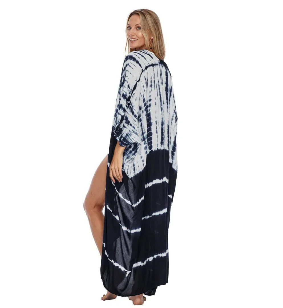 Beach Cover Up for Swimwear Women's Tie Dye Kimono