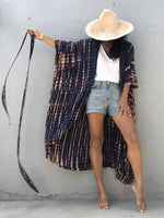 Beach Cover Up for Swimwear Women's Tie Dye Kimono