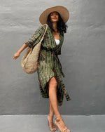 Beach Cover Up for Swimwear Women's Tie Dye Kimono