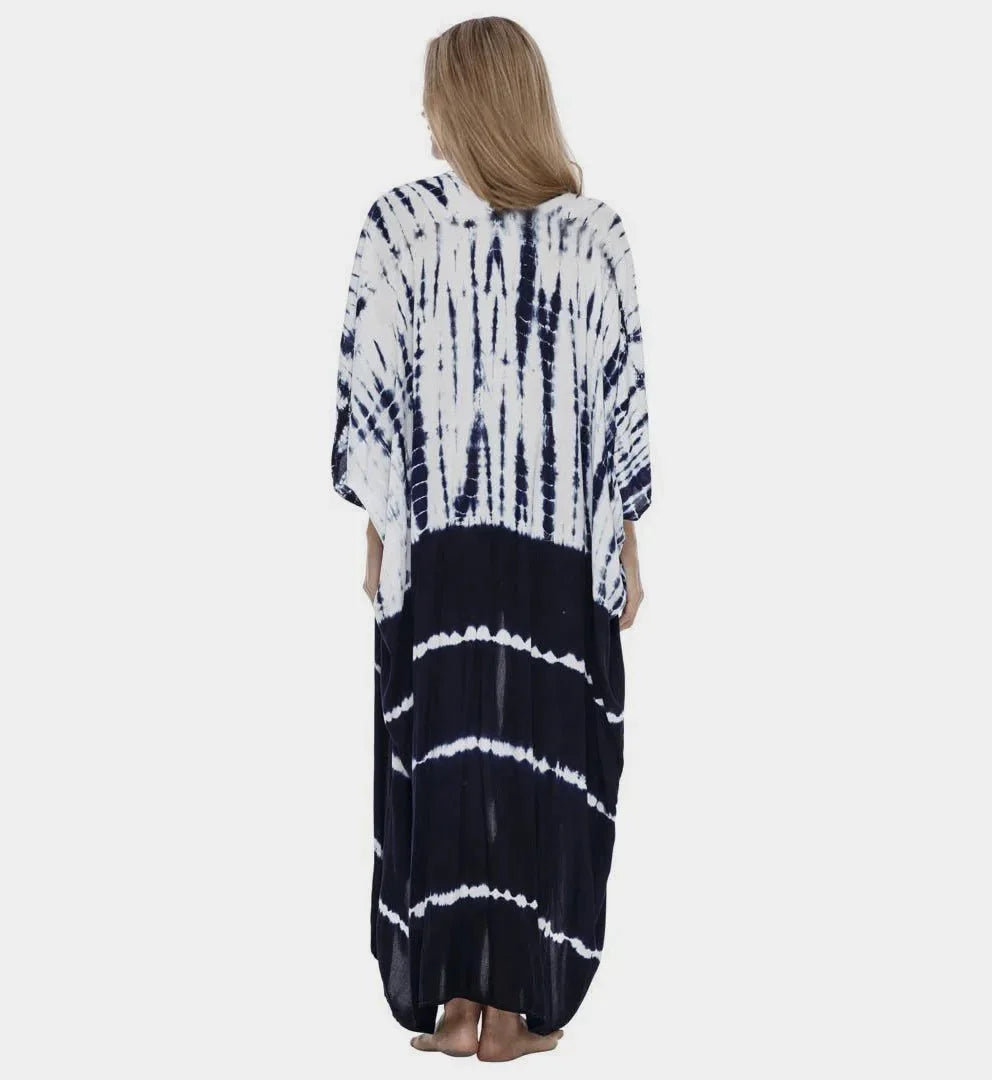 Beach Cover Up for Swimwear Women's Tie Dye Kimono