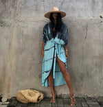 Beach Cover Up for Swimwear Women's Tie Dye Kimono