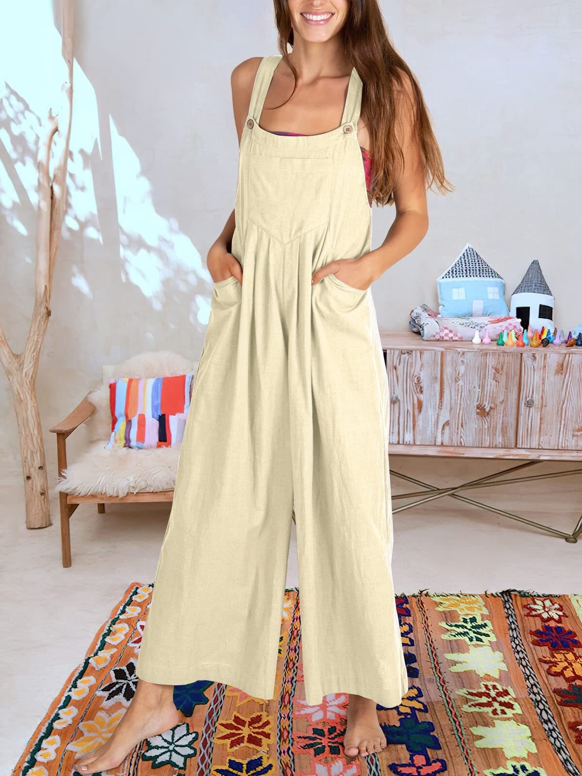 BEATRIZ - Ærmeløs jumpsuit til kvinder