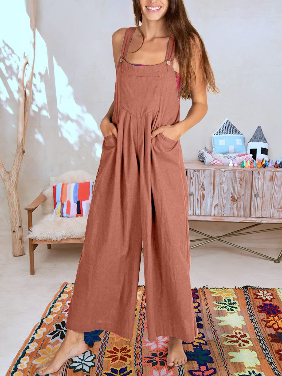 BEATRIZ - Ærmeløs jumpsuit til kvinder