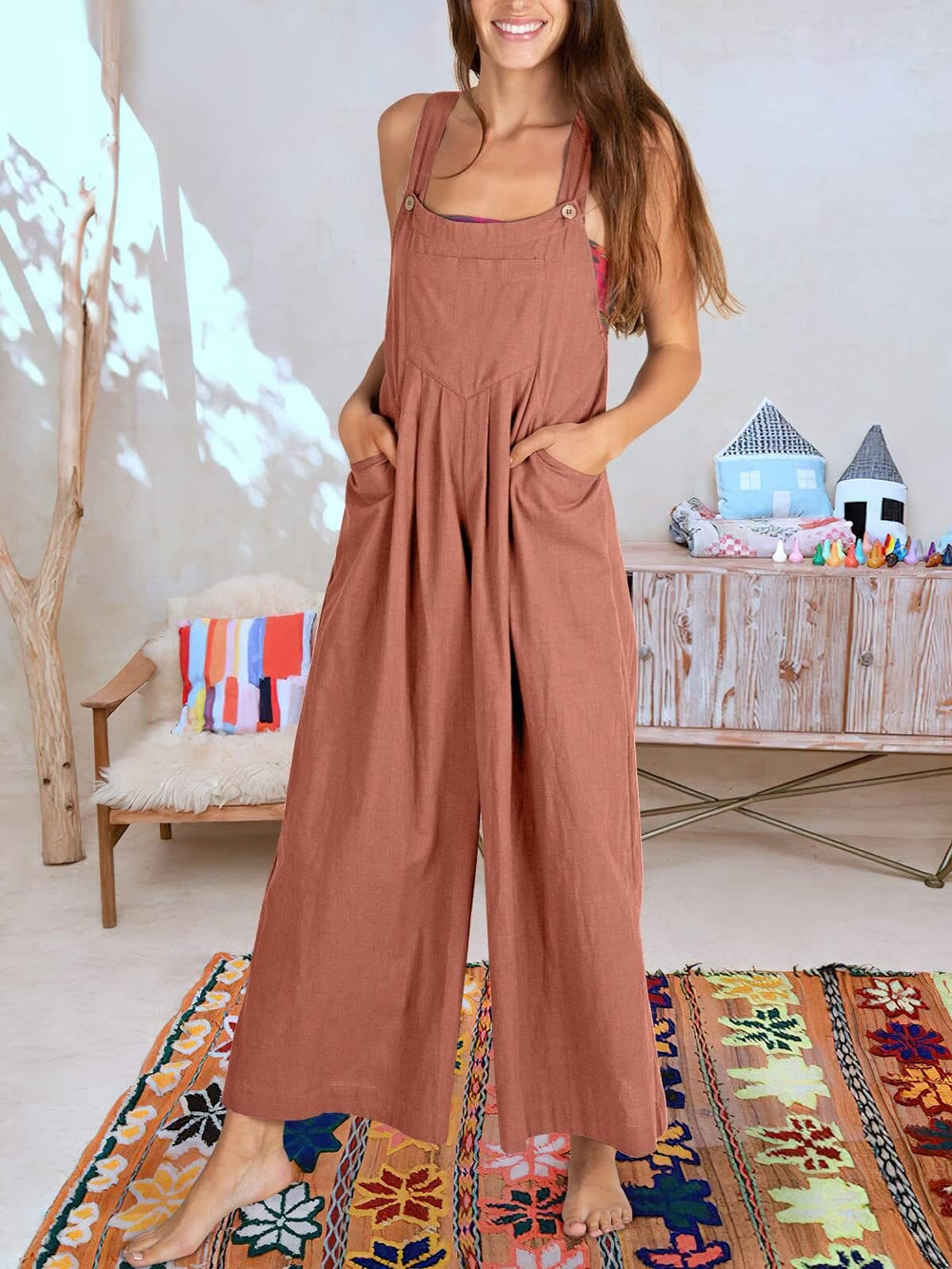 BEATRIZ - Ærmeløs jumpsuit til kvinder