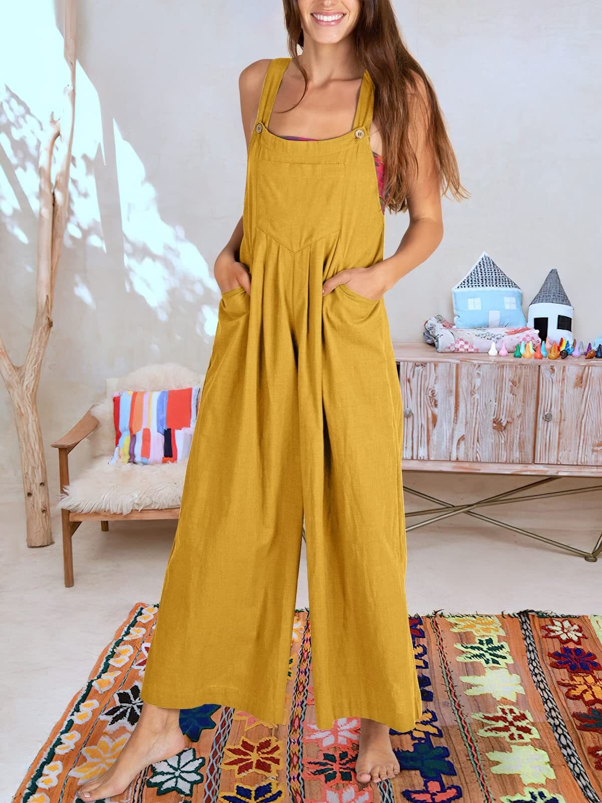 BEATRIZ - Ærmeløs jumpsuit til kvinder