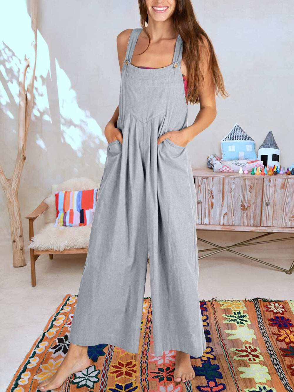 BEATRIZ - Ærmeløs jumpsuit til kvinder