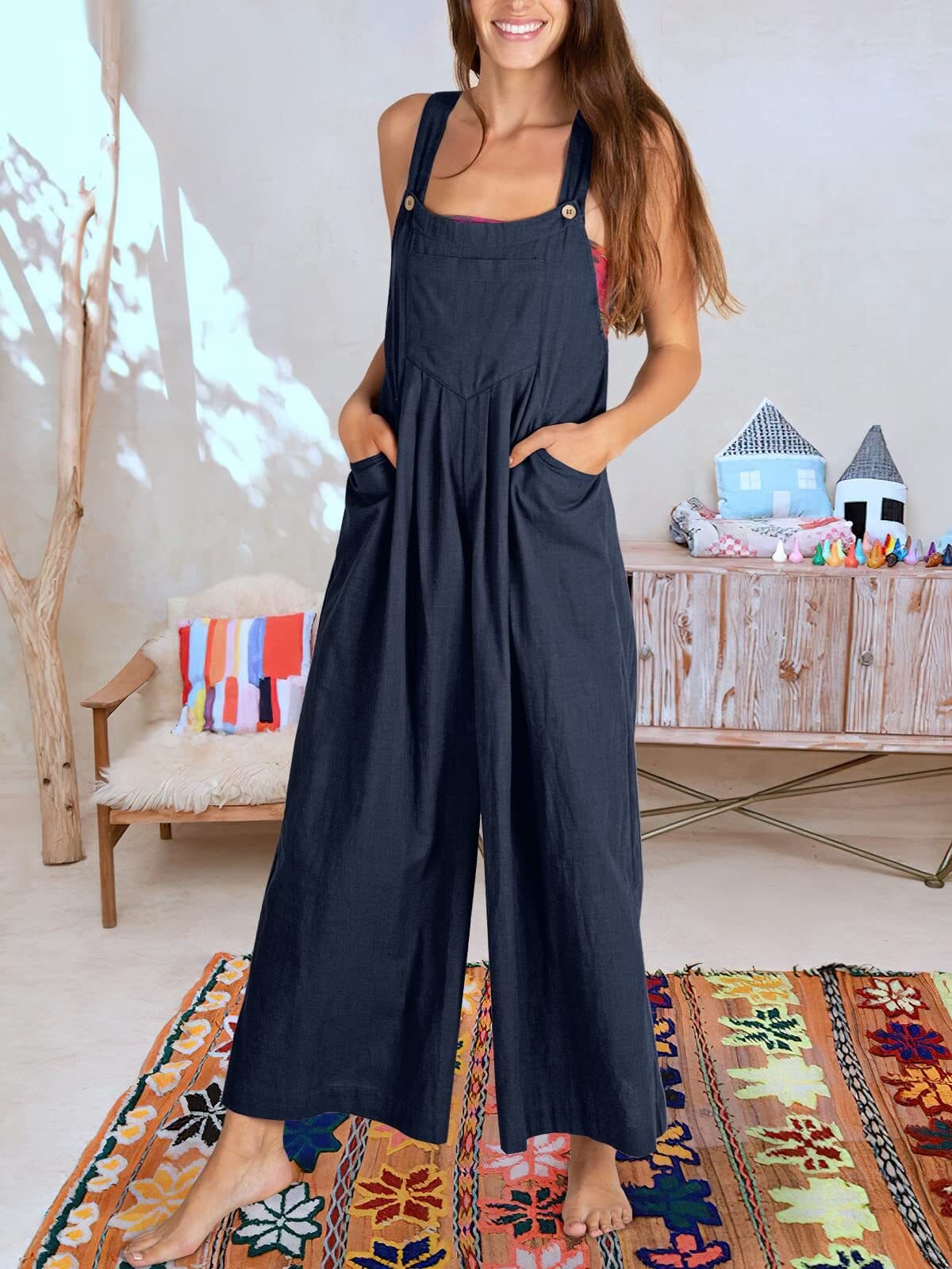 BEATRIZ - Ærmeløs jumpsuit til kvinder