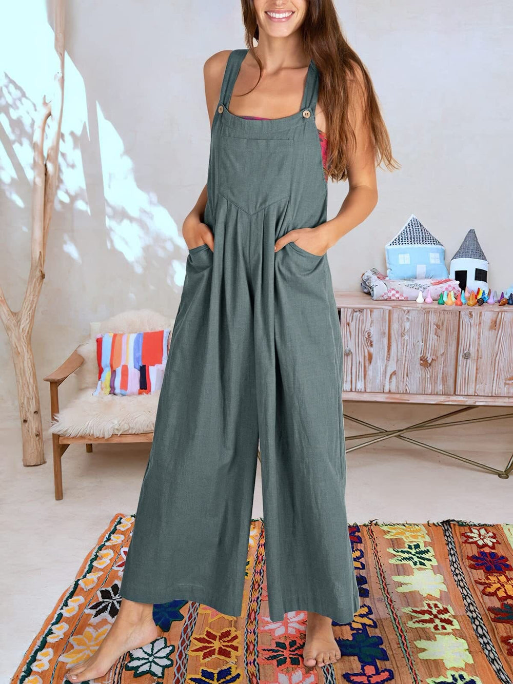 BEATRIZ - Ærmeløs jumpsuit til kvinder