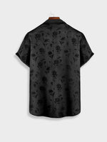 Devako Sort satinbluse