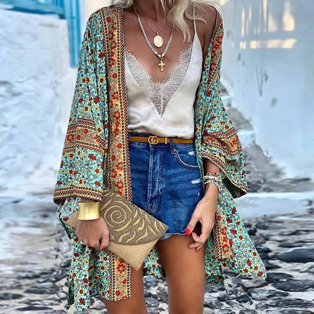 Bohemeagtig, afslappet cardigan