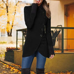 Chic tunika frakke med knapper - Elaine
