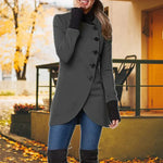 Chic tunika frakke med knapper - Elaine