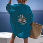 Casual Eye Linnen Shirt Jurk
