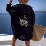 Casual Eye Linnen Shirt Jurk