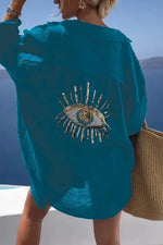 Casual Eye Linnen Shirt Jurk