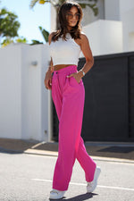 Bukser med Høj Talje | Wide-Leg Pasform | Elegant & Komfortabel