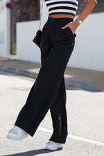 Bukser med Høj Talje | Wide-Leg Pasform | Elegant & Komfortabel