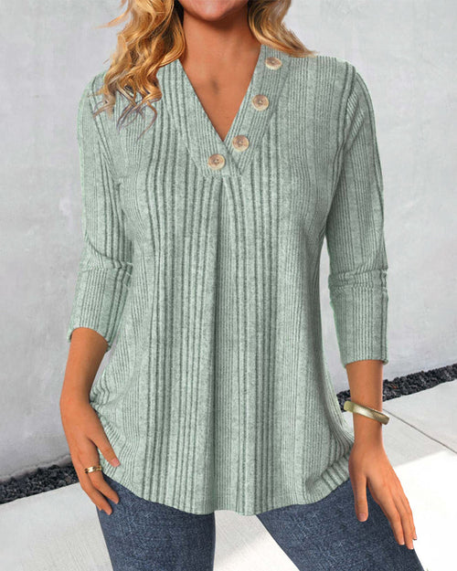 Evergreen Elegance Vibe-bluse
