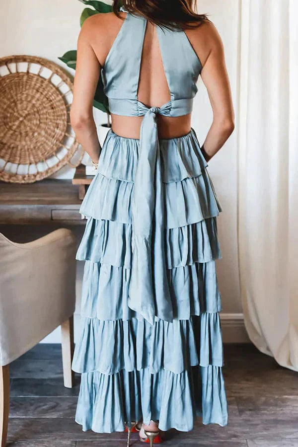 DAJA - Multilevel maxi kjole