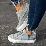 Milo - Casual denim sneakers med lynlås