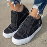Milo - Casual denim sneakers med lynlås