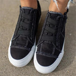 Milo - Casual denim sneakers med lynlås
