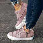 Milo - Casual denim sneakers med lynlås