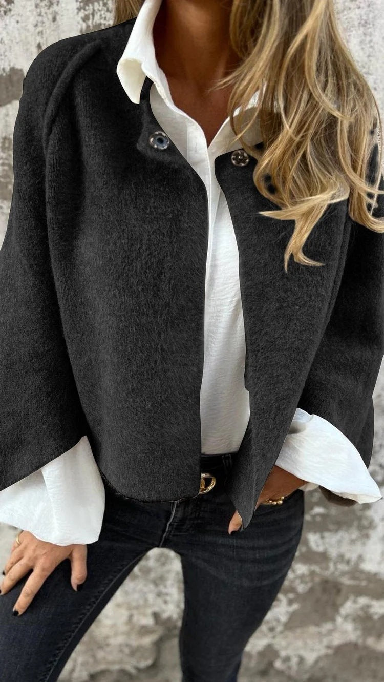 Elin™ | Kort frakke med flare-ærme