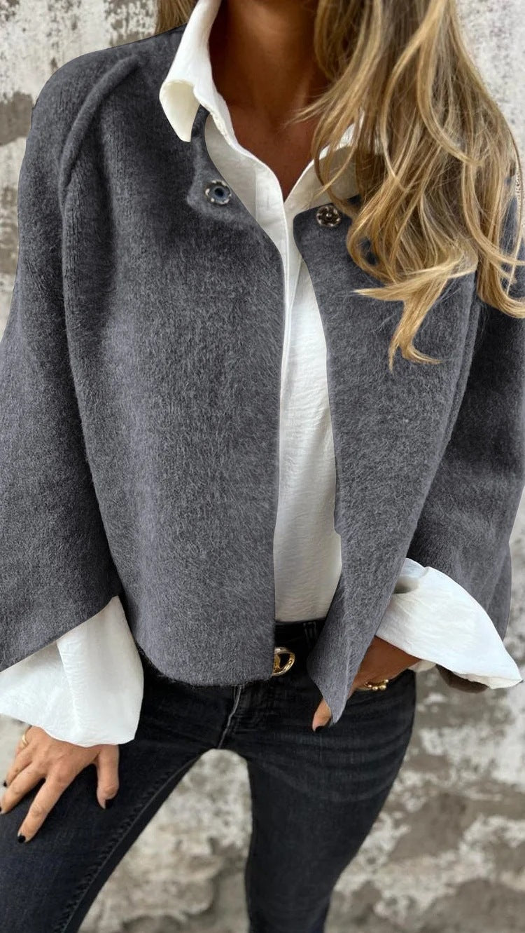 Elin™ | Kort frakke med flare-ærme