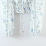 Delilah - cropped blomstret top