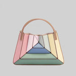 Mira - Moderne håndtaske med flerdelt geometrisk design