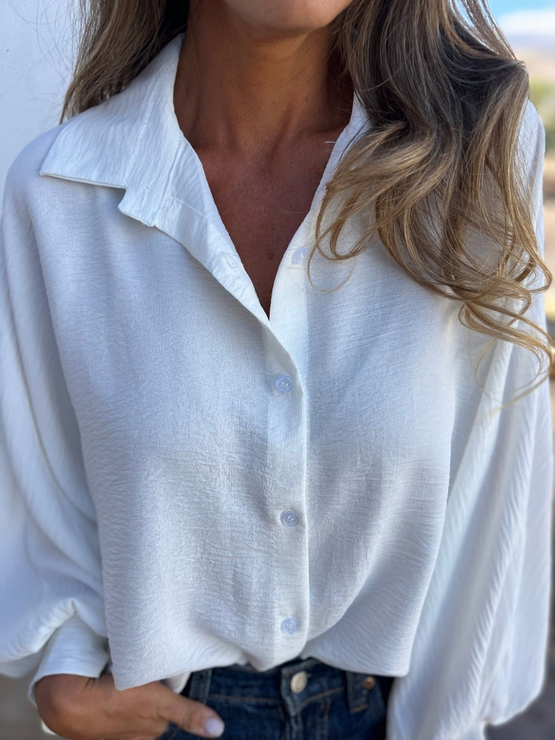 RitaMoretti Bluse med Pufærmer