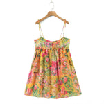 Felicity - Flowy akvarel cami-kjole med blomstertryk