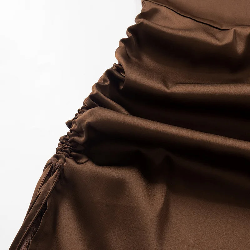 Isabella - Asymmetrisk Ruched Bodycon Minikjole